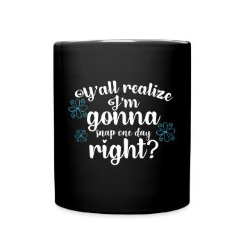 Mama Muttertag Geschenkidee Schwanger - Tasse einfarbig - Schwarz - Vorne