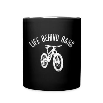 Life Behind Bars Bicycle - Full Colour Mug - black - Front