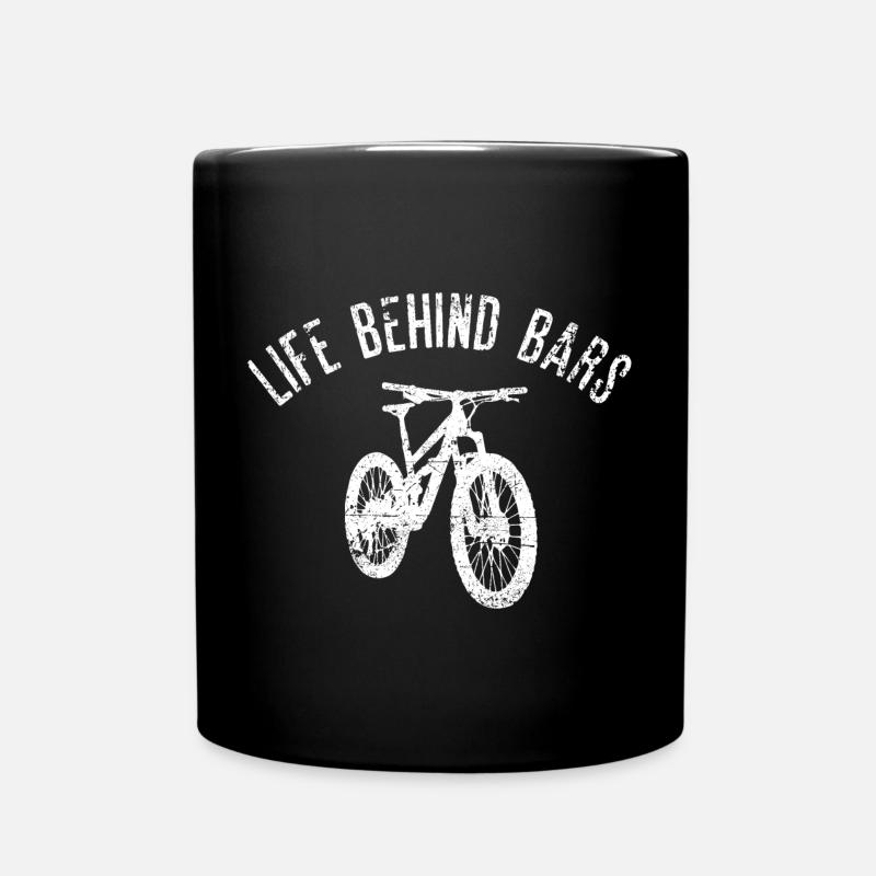 Leben hinter Gittern Fahrrad - Tasse einfarbig - Schwarz