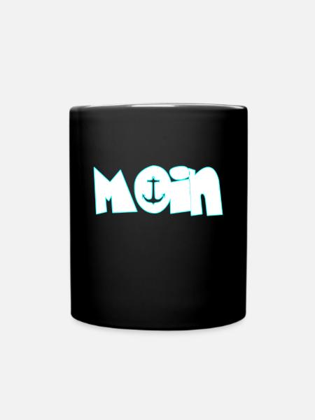 Moin - Tasse einfarbig - Schwarz