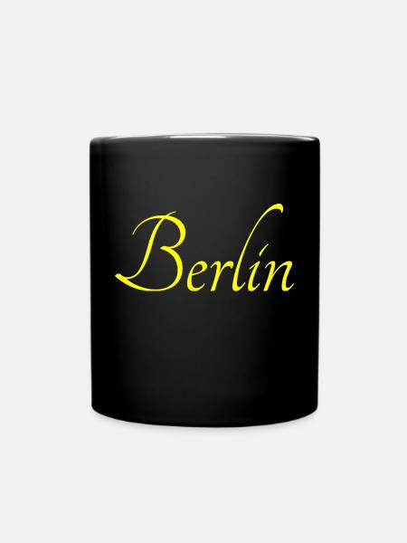 Berlin - Tasse einfarbig - Schwarz