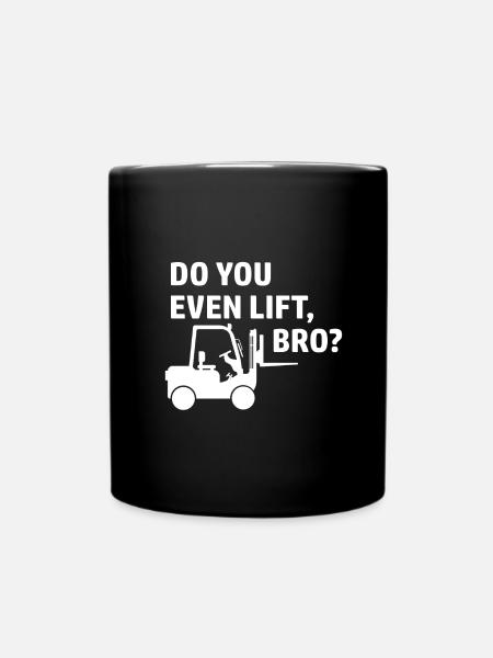 Gabelstapler Stapler Staplerfahrer Spruch - Tasse einfarbig - Schwarz
