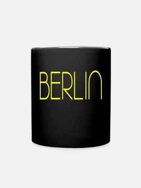 Berlin City - Tasse einfarbig - Schwarz