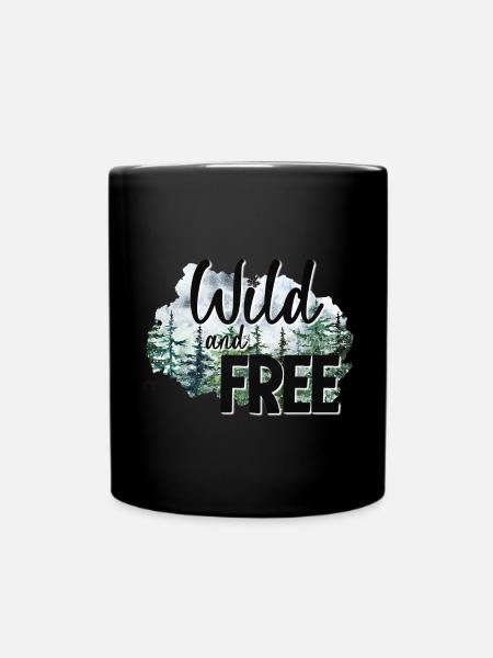 Sauvage et libre - Mug uni - noir
