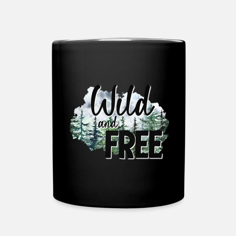 Sauvage et libre - Mug uni - noir