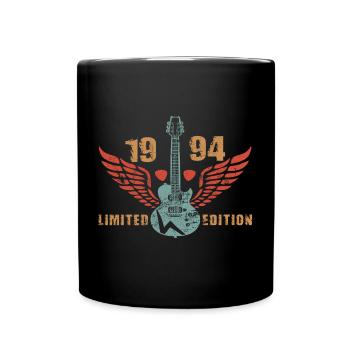 Gitarre Gitarrist Gitarristin 1994 Geburtstag - Tasse einfarbig - Schwarz - Vorne