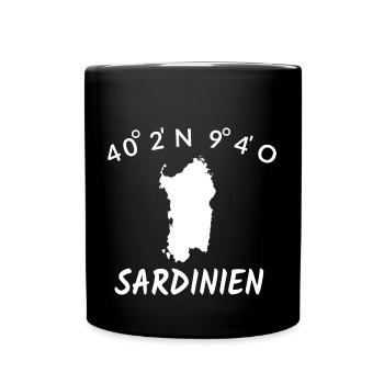 Sardinia Holiday Sardegna Italy Gift Idea - Full Colour Mug - black - Front