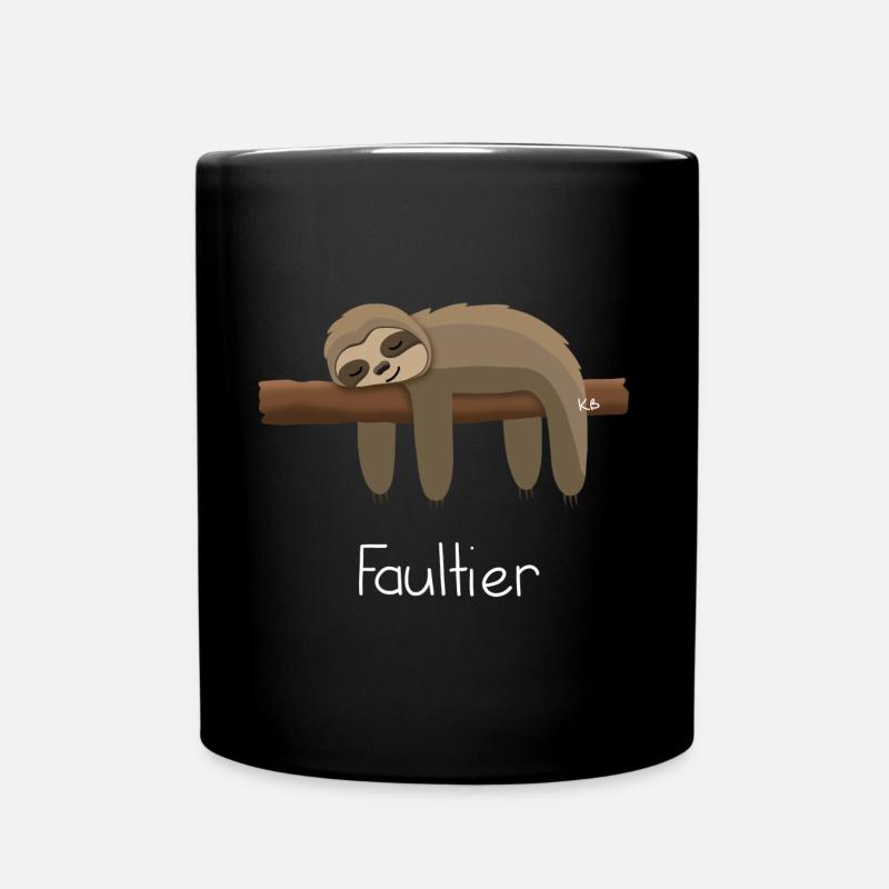 Sloth - Full Colour Mug - black