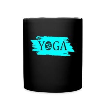 Yoga - Tasse einfarbig - Schwarz - Vorne