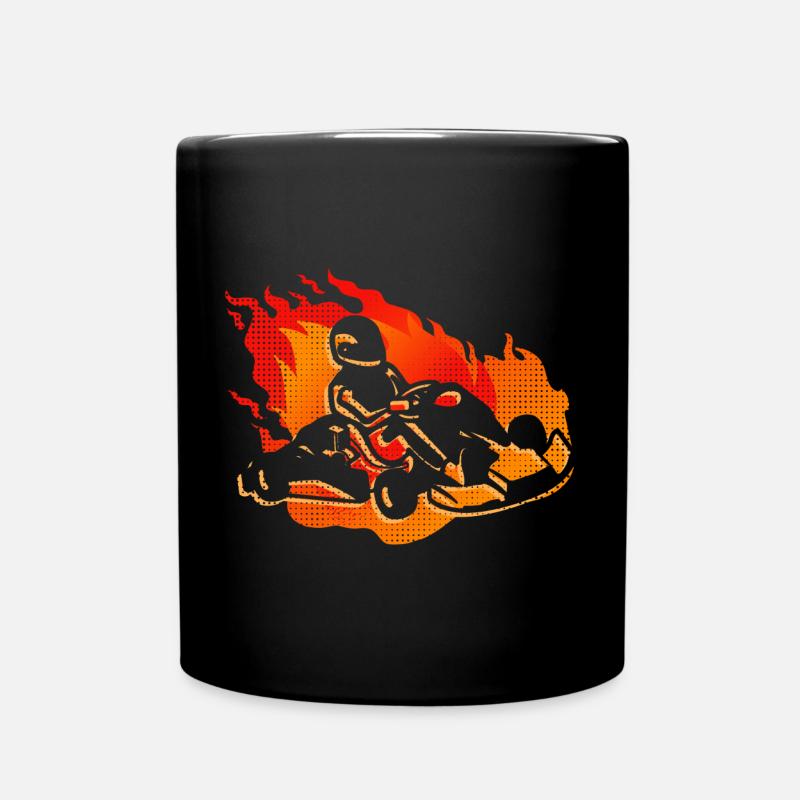 Go Kart Gokart Kartfahrer Kinder Go-Kart - Tasse einfarbig - Schwarz
