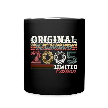 Original November 2005 17th Birthday Gift - Full Colour Mug - black - Front