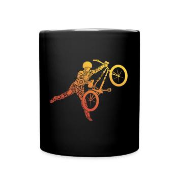 BMX Bike Tricks Cycliste cascade BMX - Mug uni - noir - Devant