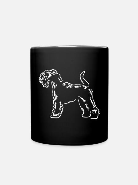 Kerry Blue Terrier "Black Edition" - Tasse einfarbig - Schwarz