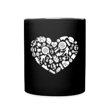 Padel Tennis Padel Tennis Femmes Filles Padel - Mug uni - noir - Devant