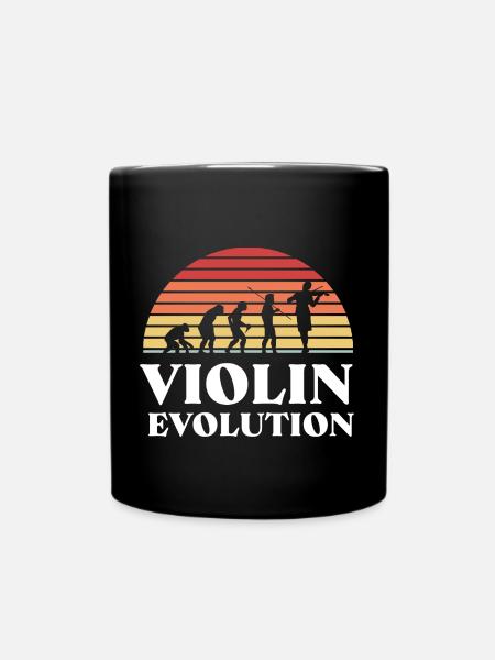 Violinist Violine Instrument Musik Geiger - Tasse einfarbig - Schwarz