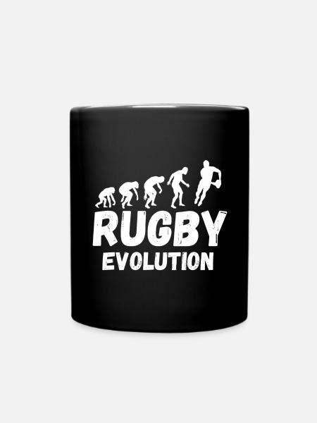 RUGBY, rugby sport, rugby humour - Mug uni - noir