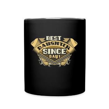 Cadeau fille fille - Mug uni - noir - Devant