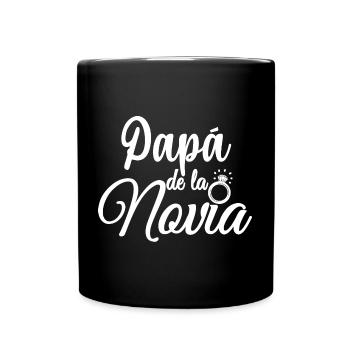 Papa de la Novia Bride's Father Wedding Gift - Full Colour Mug - black - Front