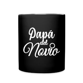 Papa del Novio Groom's Father Wedding Gift - Full Colour Mug - black - Front