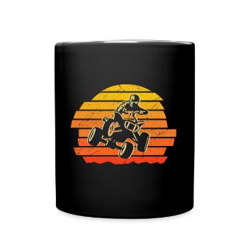 Pilote de VTT Graphique Quad Quad Quad - Mug uni - noir - Devant