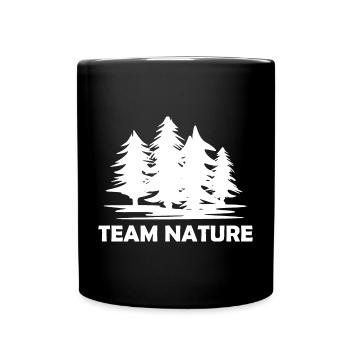 team nature Symbol Logo Wald Natur Illustration - Tasse einfarbig - Schwarz - Vorne