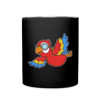 Parrot Glasses - Full Colour Mug - black - Front