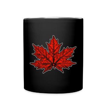 Maple / Leaf - Full Colour Mug - black - Front