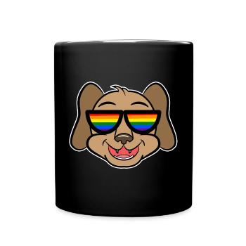 Sexuality Cool Dog Transgender Csd Lgbt Gay - Full Colour Mug - black - Front