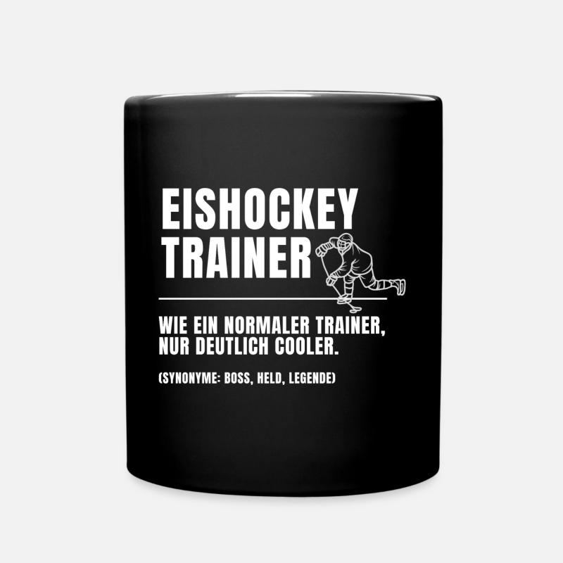 Eishockey Trainer Definition - Tasse einfarbig - Schwarz