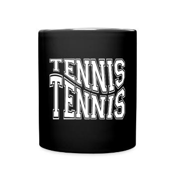 Tennis, joueur de tennis, fan de tennis - Mug uni - noir - Devant