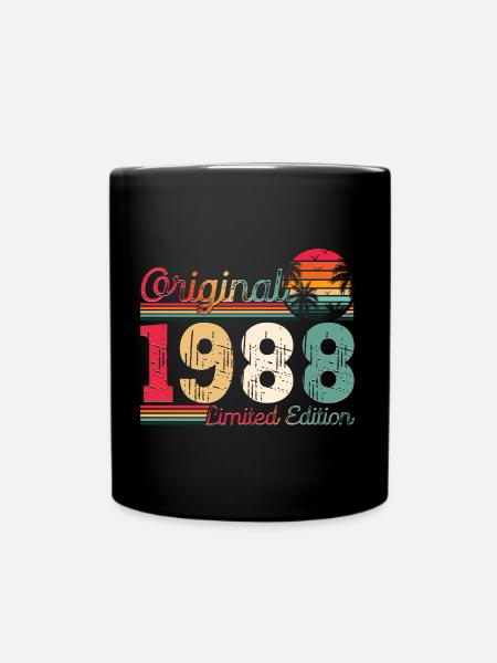 Né en 1988 35ème anniversaire Cadeau homme / femme - Mug uni - noir