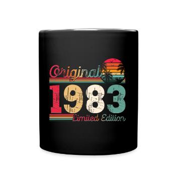 Born 1983 40th birthday Gift man/ woman - Full Colour Mug - black - Front