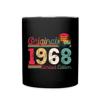 Born 1968 55th birthday Gift man/ woman - Full Colour Mug - black - Front