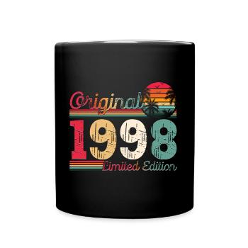 Né 1998 25ème anniversaire Cadeau homme / femme - Mug uni - noir - Devant