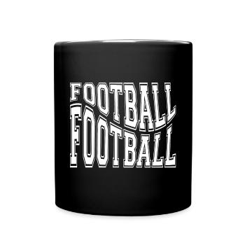 football, fan de foot, football sport - Mug uni - noir - Devant