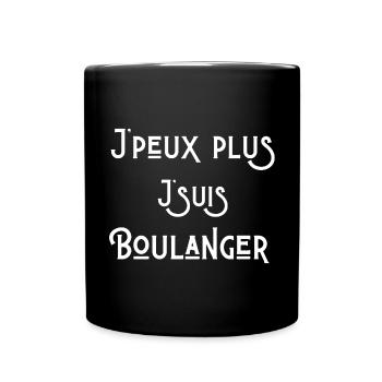 boulanger, boulangerie, je suis boulanger - Mug uni - noir - Devant