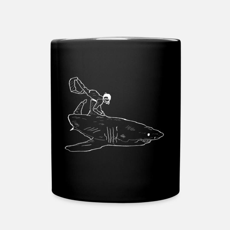 Plongeur de requins - Mug uni - noir
