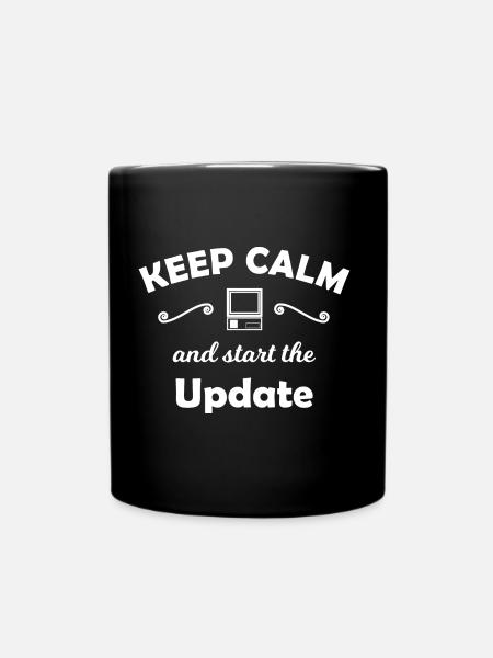 Mise à jour de l’ordinateur - Mug uni - noir