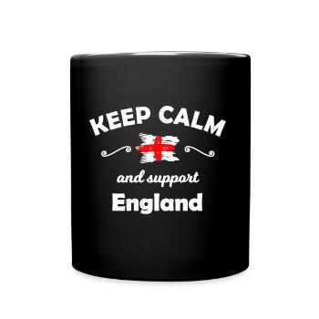 Les fans de football anglais - Mug uni - noir - Devant