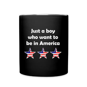 Chez nous aux États-Unis - Mug uni - noir - Devant