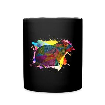 Capybara - Mug uni - noir - Devant
