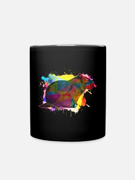 Capybara - Tasse einfarbig - Schwarz