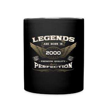 23ème anniversaire légende vintage 2000 cadeau homme - Mug uni - noir - Devant