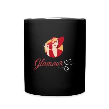 maman glamour - Mug uni - noir - Devant