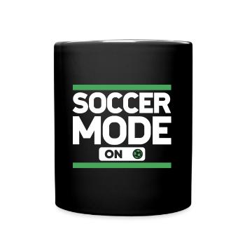Fußball Mode Fußballspieler Fußballer - Tasse einfarbig - Schwarz - Vorne