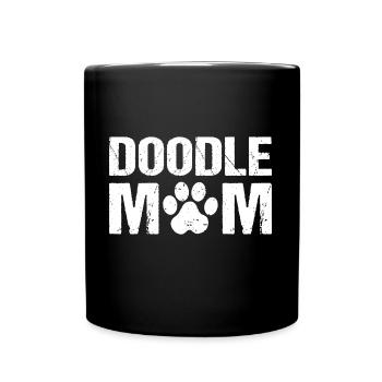 Doodle Mom Doodle Hunde - Tasse einfarbig - Schwarz - Vorne