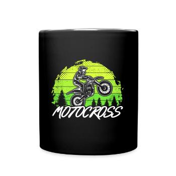 Dirtbike Moto Motard Garçons Enfants Motocross - Mug uni - noir - Devant