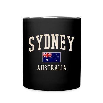 Sydney Australien Vintage - Tasse einfarbig - Schwarz - Vorne