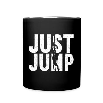 Bungee-Sprung Bungee-Jumping - Tasse einfarbig - Schwarz - Vorne