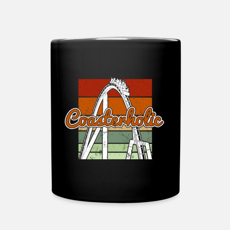 Montagnes russes - Mug uni - noir